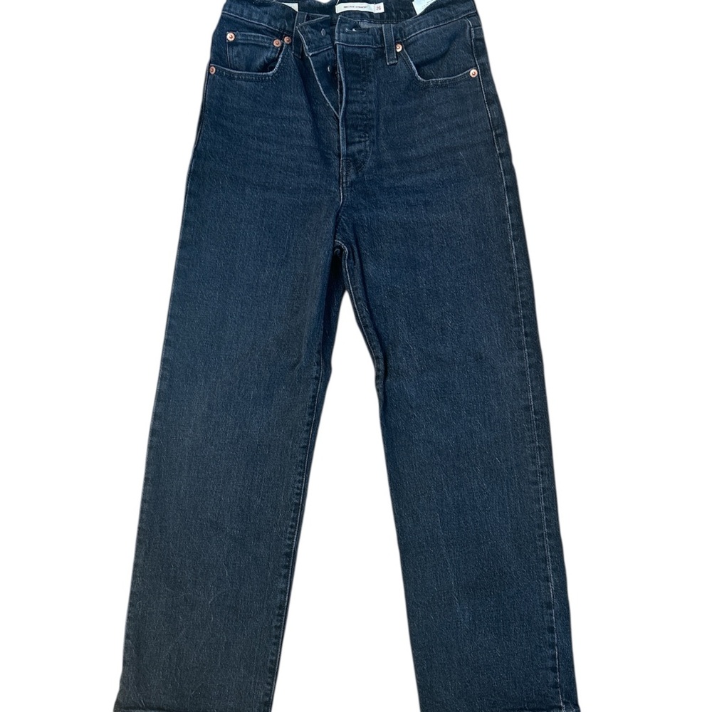 Levi’s Ribcage High Rise Straight Jeans – Black – Size 26